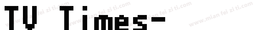 TV Times字体转换
